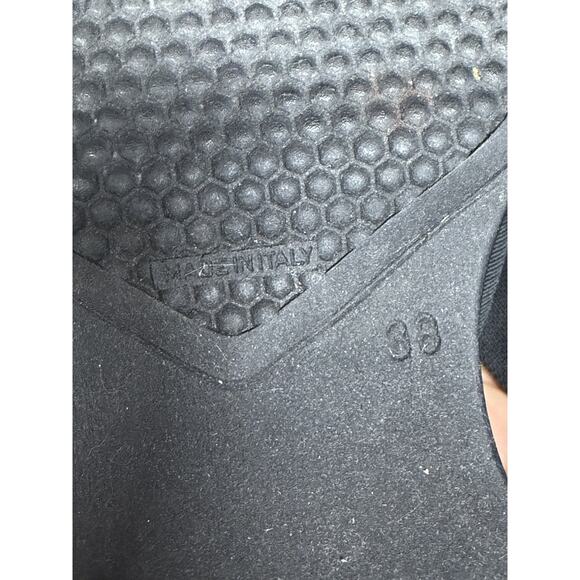 Steve Madden Sz 38 (7.5) Black Slinky 30 Slide Sandals 90s Y2K Chunky Platform - Picture 9 of 10